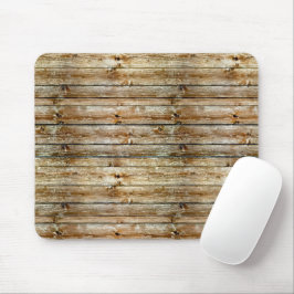 Alfombrilla De Ratón Patrón continuo de tabla de madera marrón desgasta