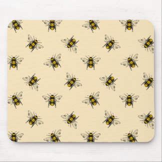 Alfombrilla De Ratón Patrón de abejas reina