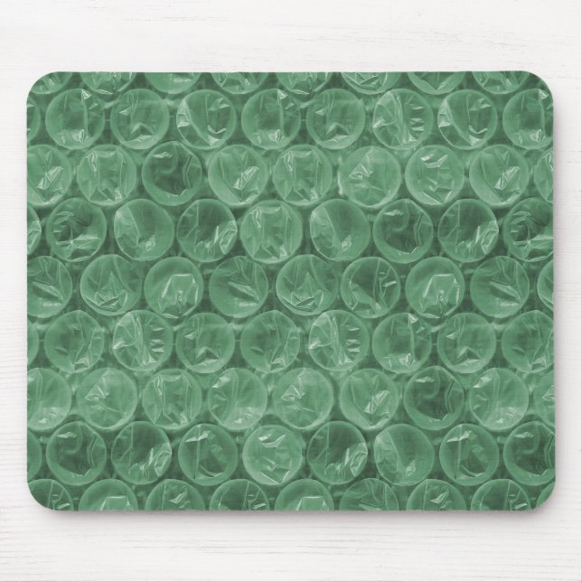 Alfombrilla De Ratón Patrón de ajuste de burbuja verde (Frente)