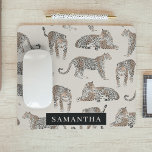 Alfombrilla De Ratón Patrón de animales salvajes del leopardo de la jun<br><div class="desc">Patrón de animales salvajes del leopardo de la jungla</div>