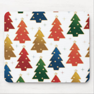 Alfombrilla De Ratón patrón de árbol de Navidad
