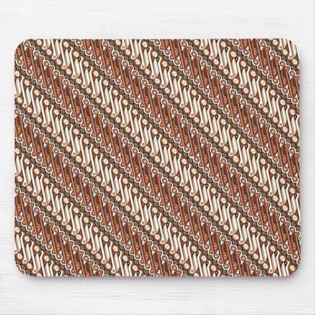 Alfombrilla De Ratón Patrón de batik indonesio (Frente)