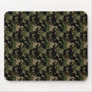 Alfombrilla De Ratón Patrón de Camuflaje de Camo del Ejército Verde