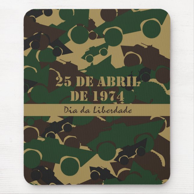 Alfombrilla De Ratón Patrón de camuflaje de vehículos militares (Frente)