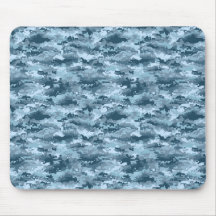 Patrón de camuflaje pixelado militar azul
