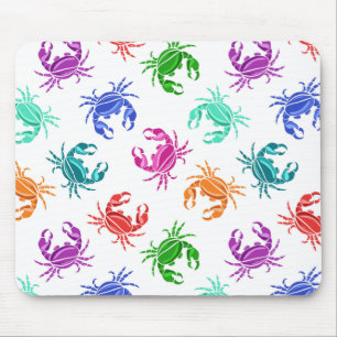 Alfombrilla De Ratón Patrón De Cangrejos