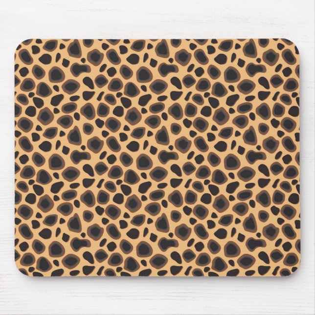 Alfombrilla De Ratón Patrón de Cheetah (Frente)