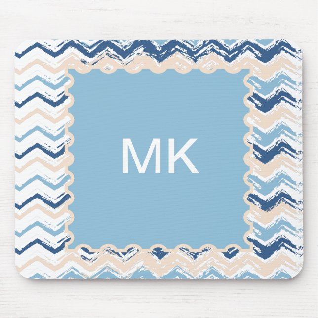 Alfombrilla De Ratón Patrón de Chevron del Océano Pacífico (Frente)