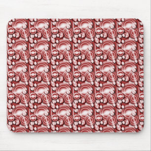 Alfombrilla De Ratón Patrón de círculos rojos