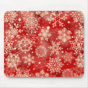 Alfombrilla De Ratón Patrón de copos de nieve