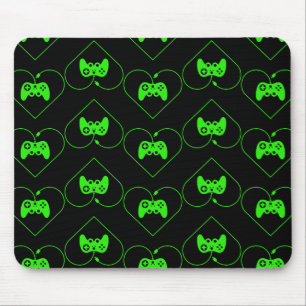 Alfombrilla De Ratón Patrón de Corazón de Controlador de Videojuego Ver