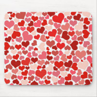 Patrón de corazón rojo moderno
