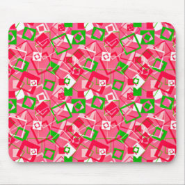 Alfombrilla De Ratón Patrón de cuadrados retro