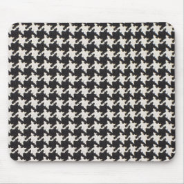 Alfombrilla De Ratón Patrón de cuadros negros y blancos Houndstooth