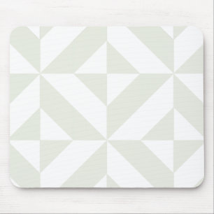 Alfombrilla De Ratón Patrón de cubo de deco geométrico pálido gris