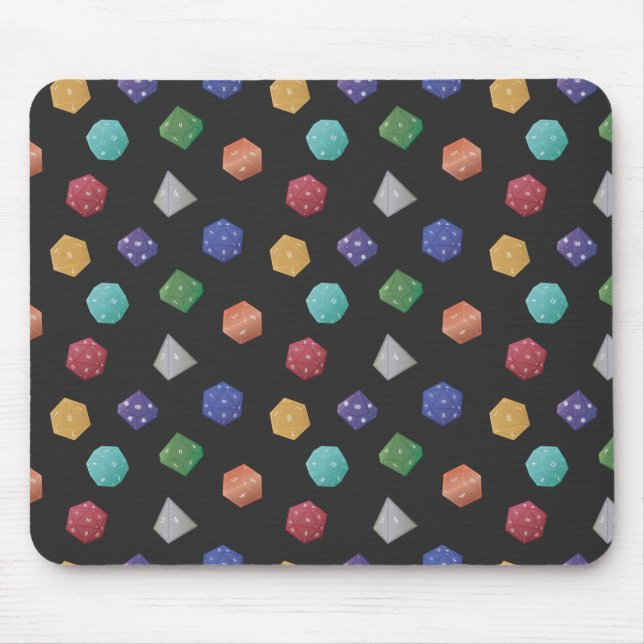 Alfombrilla De Ratón Patrón de dados (Frente)