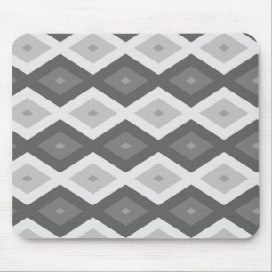 Alfombrilla De Ratón Patrón de diamante de tonos grises