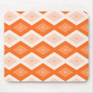 Alfombrilla De Ratón patrón de diamante naranja