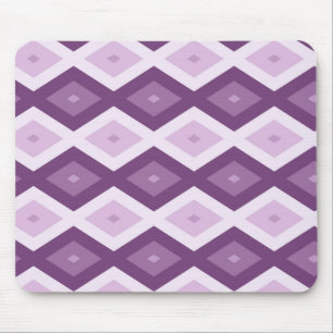 Alfombrilla De Ratón Patrón de diamante púrpura