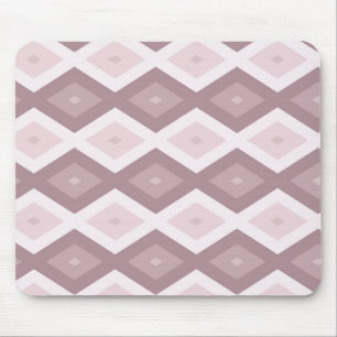 Alfombrilla De Ratón patrón de diamante rosa de cuarzo Rosa