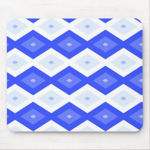 Alfombrilla De Ratón Patrón de diamantes azul real