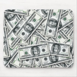 Alfombrilla De Ratón Patrón de dinero de billete de veinte dólares