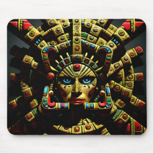 Alfombrilla De Ratón Patrón de diseño azteca cuatro