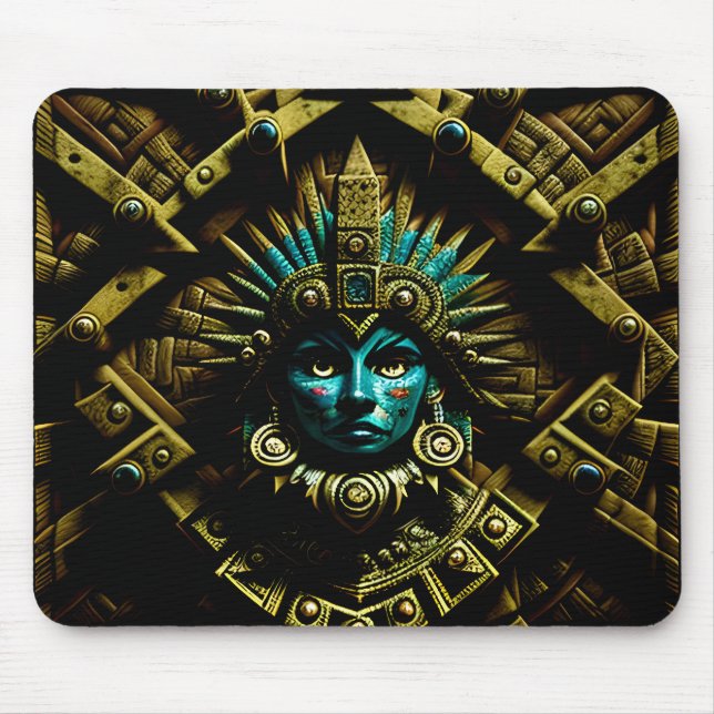 Alfombrilla De Ratón Patrón de diseño dos de Azteca (Frente)