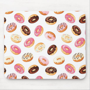 Alfombrilla De Ratón Patrón de donut dulce
