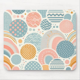 Alfombrilla De Ratón Patrón de Doodle Geométrico Jugativo