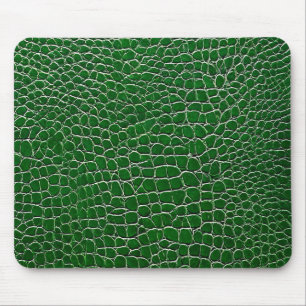 Alfombrilla De Ratón patrón de efecto de cuero verde