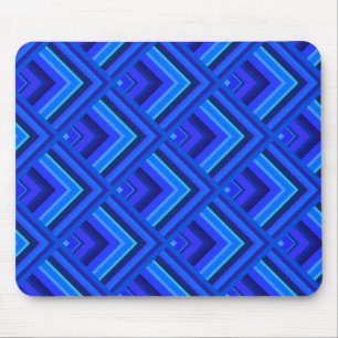 Alfombrilla De Ratón Patrón de escala de franjas azules