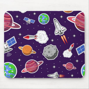 Alfombrilla De Ratón Patrón de espacio