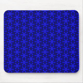 Alfombrilla De Ratón Patrón de estrella - Azul sobre azul marino