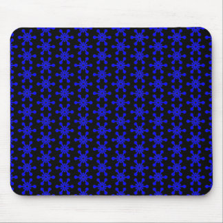 Alfombrilla De Ratón Patrón de estrella - Azul sobre negro