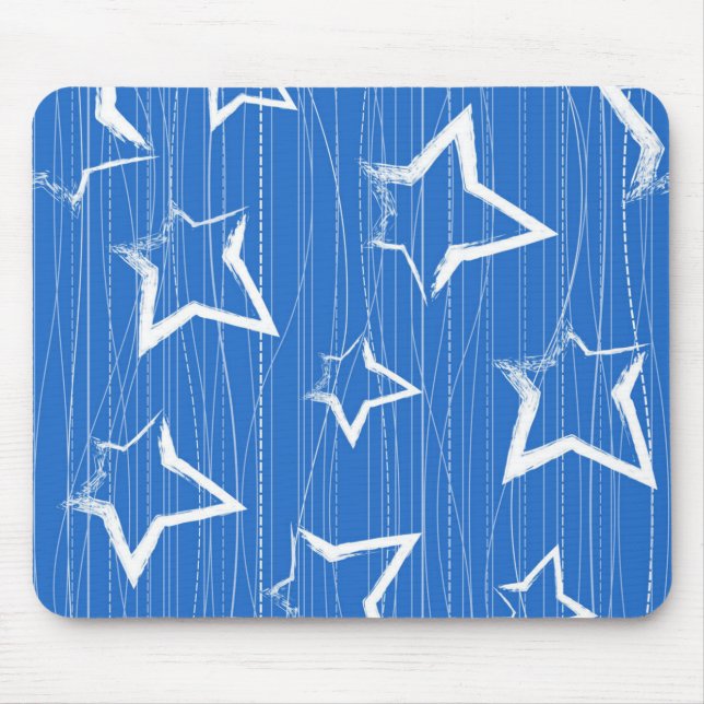 Alfombrilla De Ratón Patrón de estrellas (Frente)