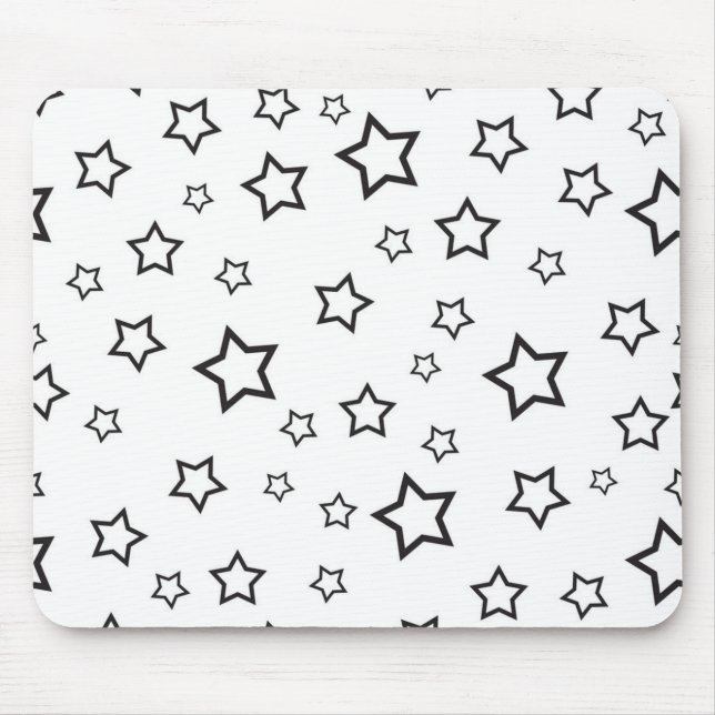 Alfombrilla De Ratón Patrón de estrellas (Frente)