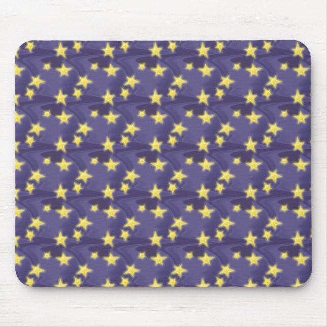 Alfombrilla De Ratón Patrón de estrellas (Frente)