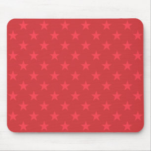 Alfombrilla De Ratón Patrón de estrellas rojas