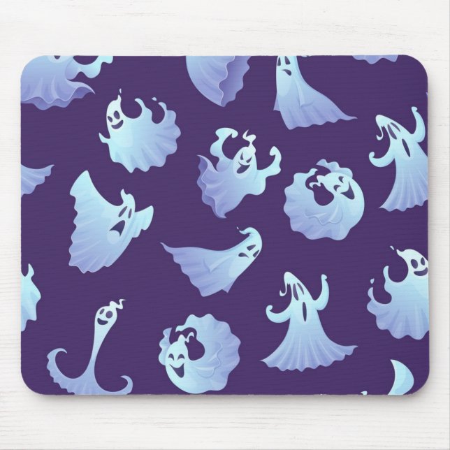 Alfombrilla De Ratón Patrón de fantasmas (Frente)