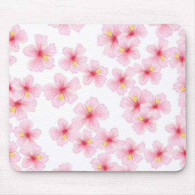 Alfombrilla De Ratón Patrón de flor (Frente)
