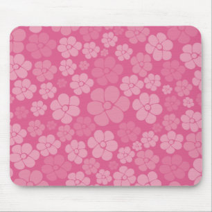 Alfombrilla De Ratón Patrón de flores - rosa