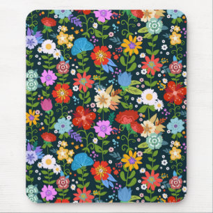 Alfombrilla De Ratón Patrón de flores sin soldadura Ditsy-13554