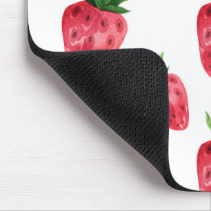 Alfombrilla De Ratón Patrón de Fresas Rojas