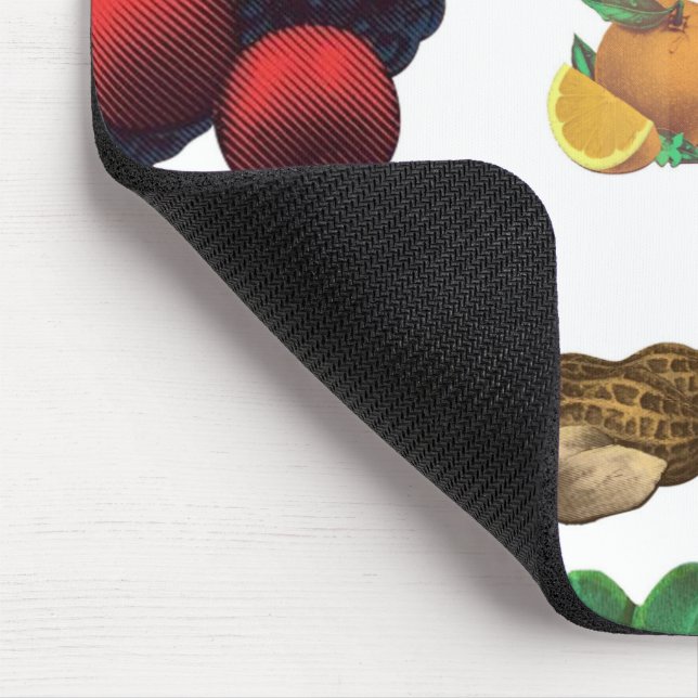 Alfombrilla De Ratón Patrón de frutas de cosecha (Esquina)