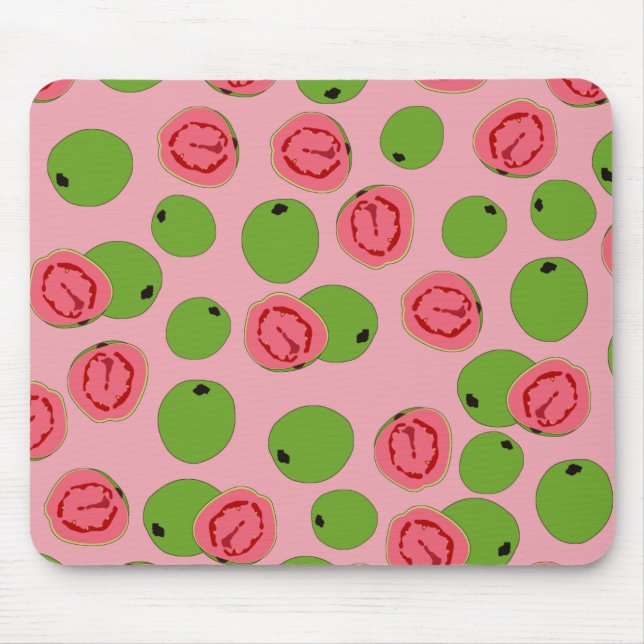 Alfombrilla De Ratón Patrón de frutas de guayaba (Frente)