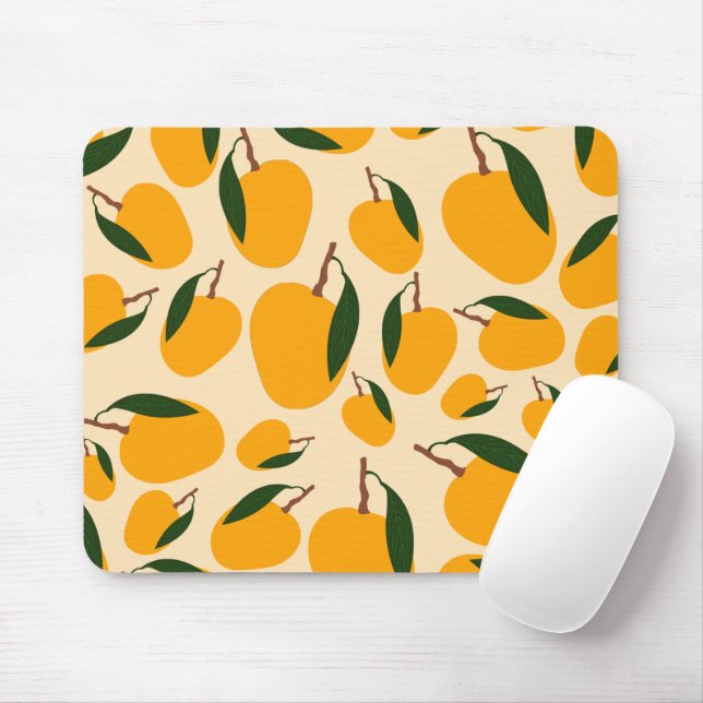 Alfombrilla De Ratón Patrón de frutas del verano del mango (Con ratón)