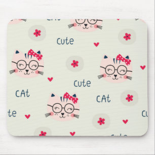 Alfombrilla De Ratón Patrón de gato
