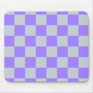 Alfombrilla De Ratón Patrón de Gingham de Purple Checkered