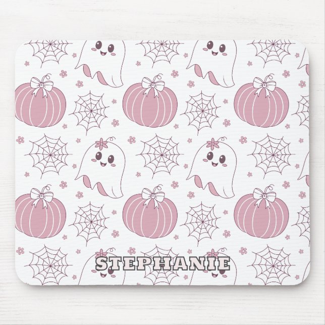 Alfombrilla De Ratón Patrón de Halloween Pastel Soft Goth (Frente)